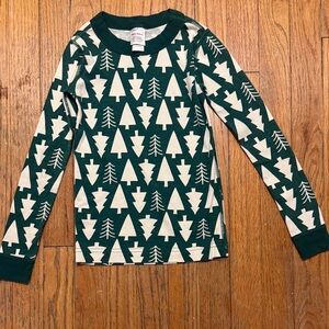 Hanna Andersson Forest Green and Cream Tree Shirt